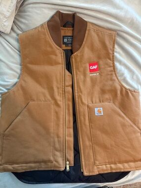 Carhartt Brown Duck Canvas Work Vest
